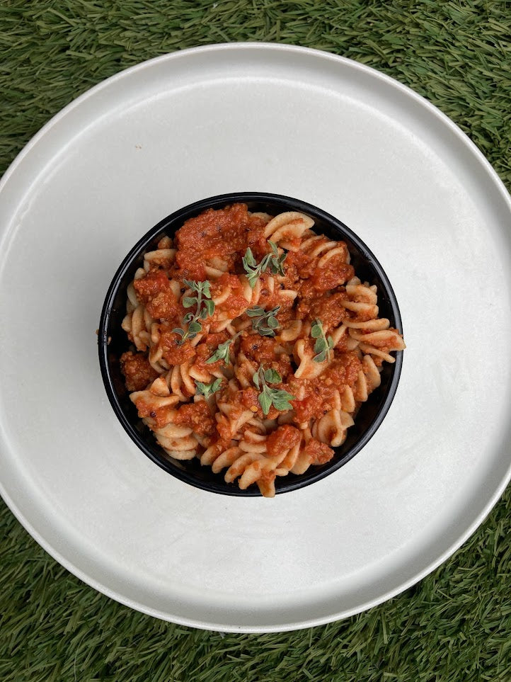 vegan bolognese a la Super Team