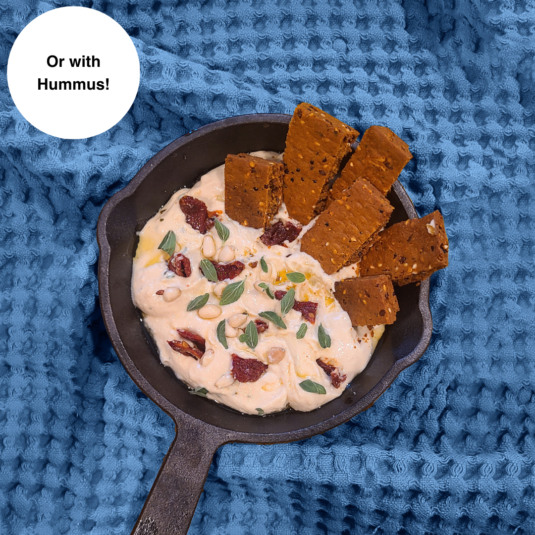 Savory Protein Bar with Hummus