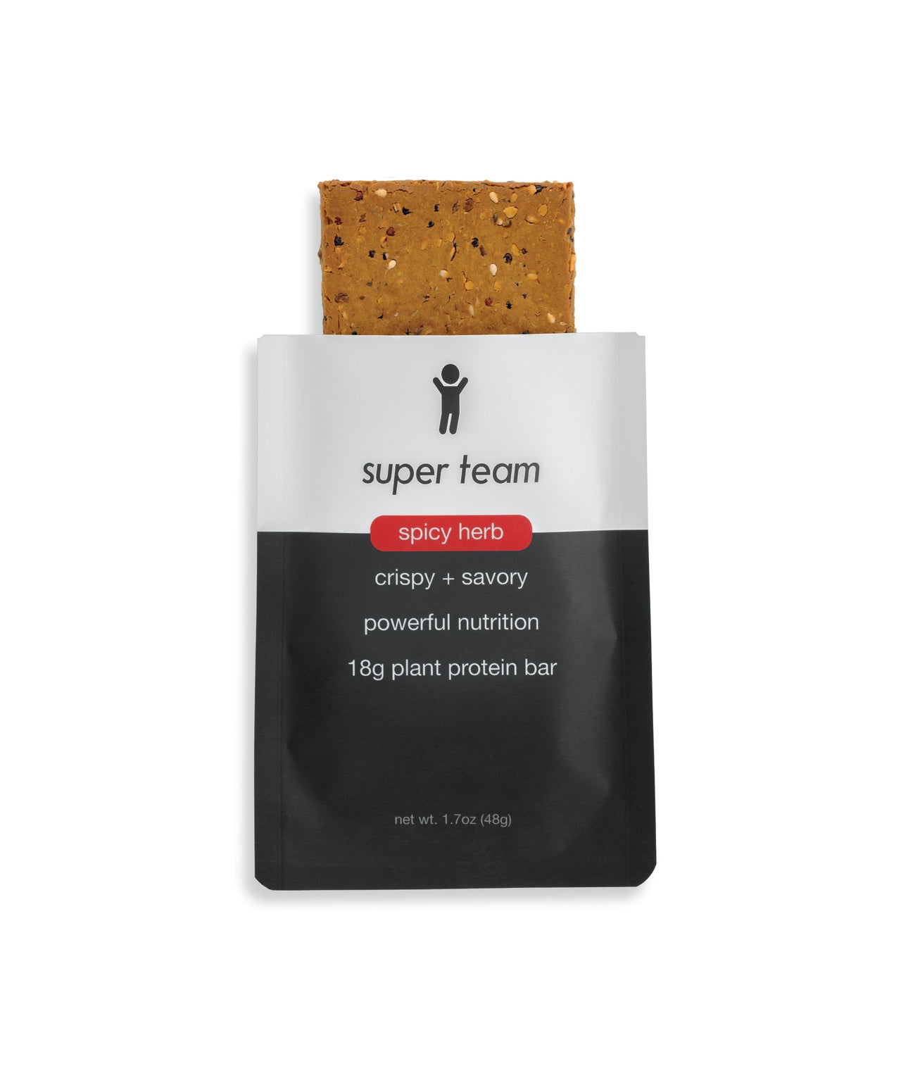 Super Team Savory Protein Bar Spicy Herb
