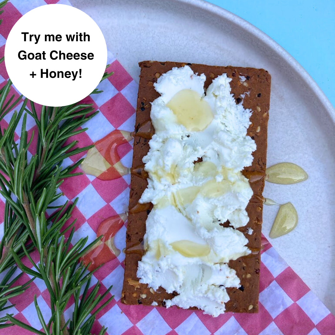 Savory Protein Bar with Cheese Spread
