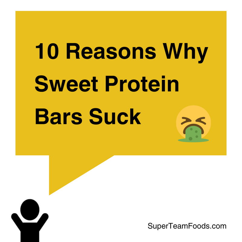 Top 10 Reasons Why Sweet Protein Bars Suck Blog Post