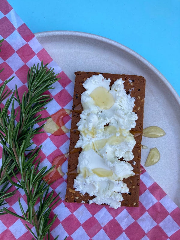 Spicy Herb Savory Protein Bar with Goat Cheese and Honey
