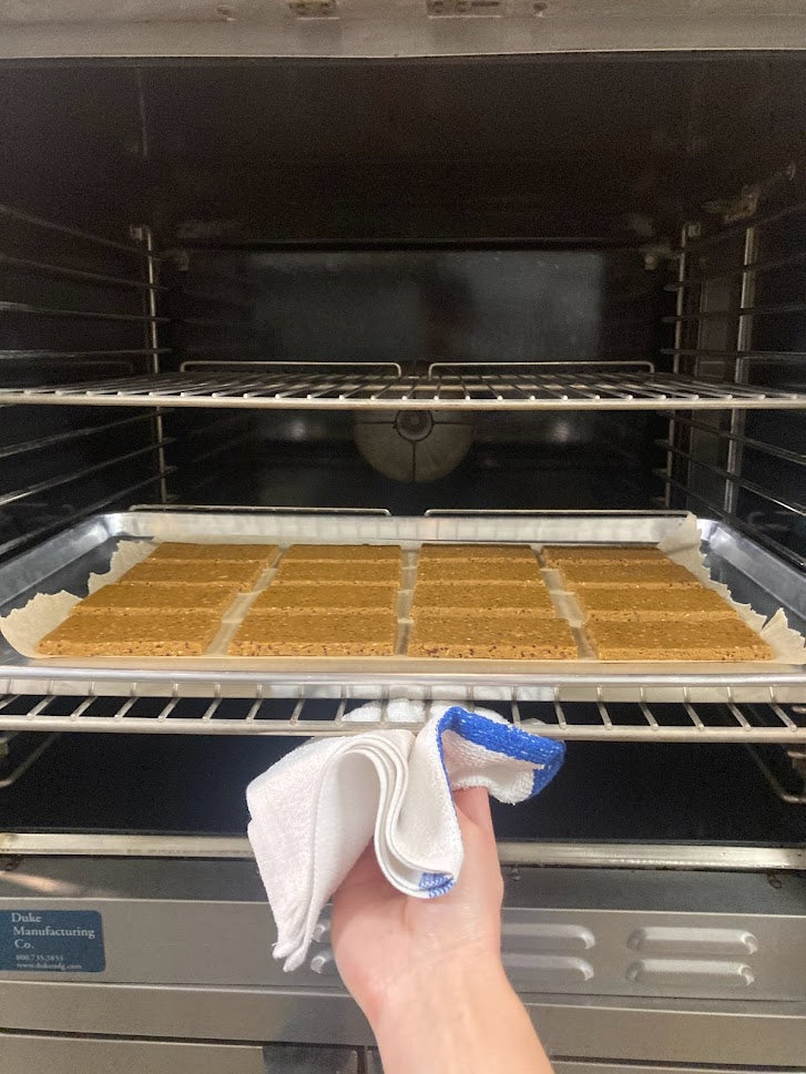 Super Team Protein Bars Baking in the Oven